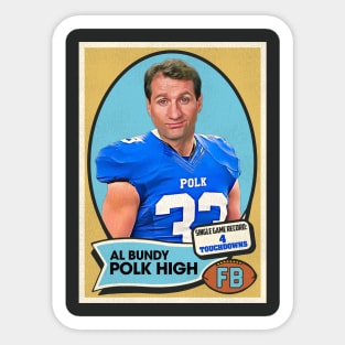 Al Bundy Polk High Football Card Sticker